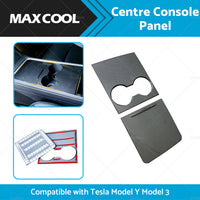 Carbon Fiber Style Center Control Panel Wrap Suitable for Tesla Model Y Model 3