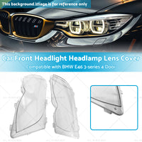 Car Front Headlight Headlamp Lens Cover Suitable for BMW 3-Series E46 4 Door