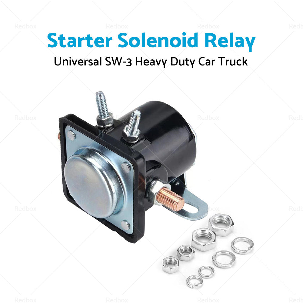 SW-3 H D Car Truck Starter Solenoid Relay 4 Terminal Suitable For Ford 12V