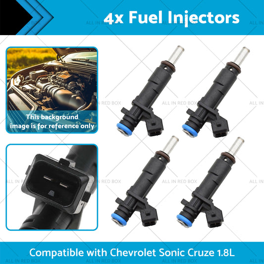 55570284 2173433 4x Fuel Injectors Suitable for Chevrolet Sonic Cruze 1.8L 11-16