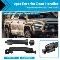 2x Black Exterior Door Handle 69210-0C010 Suitable for Toyota FJ CRUISER AU