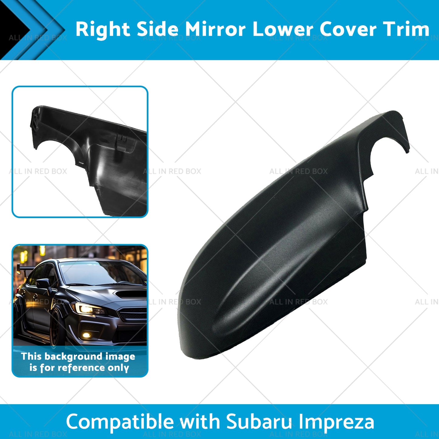 Right Mirror Lower Cover Trim Suitablefor 16-23 Subaru Impreza Forester Outback