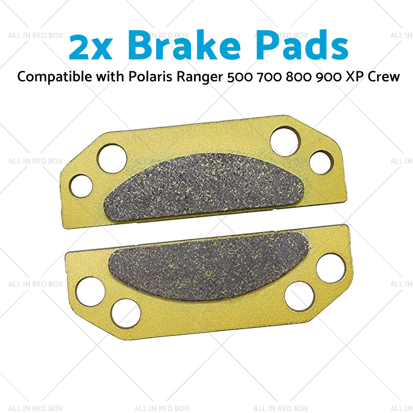 2x Brake Pads Suitable for 2203147 05-15 Polaris Ranger 500 700 800 900 XP Crew