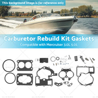 302-804844002 Carburetor Rebuild Kit Gaskets Suitable for Mercruiser 3. 0L 5. 0L