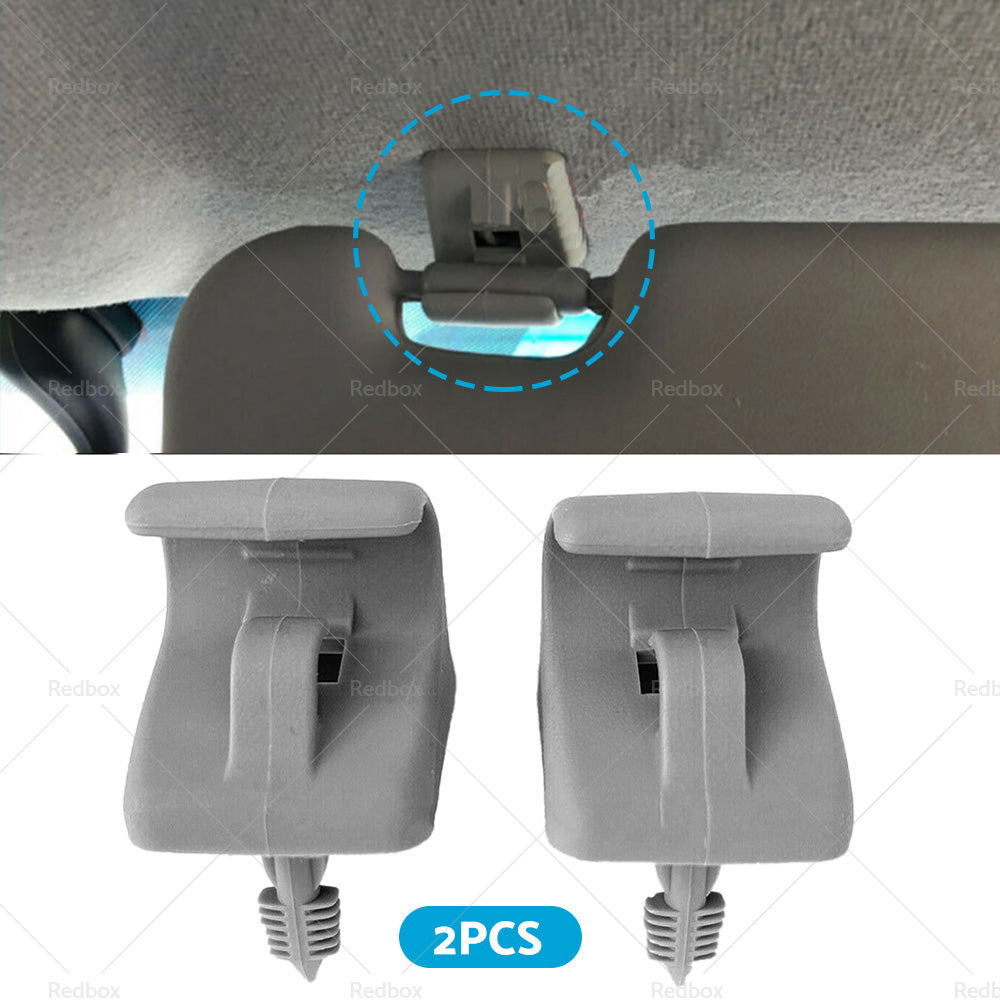 2x Sun Visor Clip Left or Right Side For Hyundai Getz 2002-2011 Grey 852351C300QS