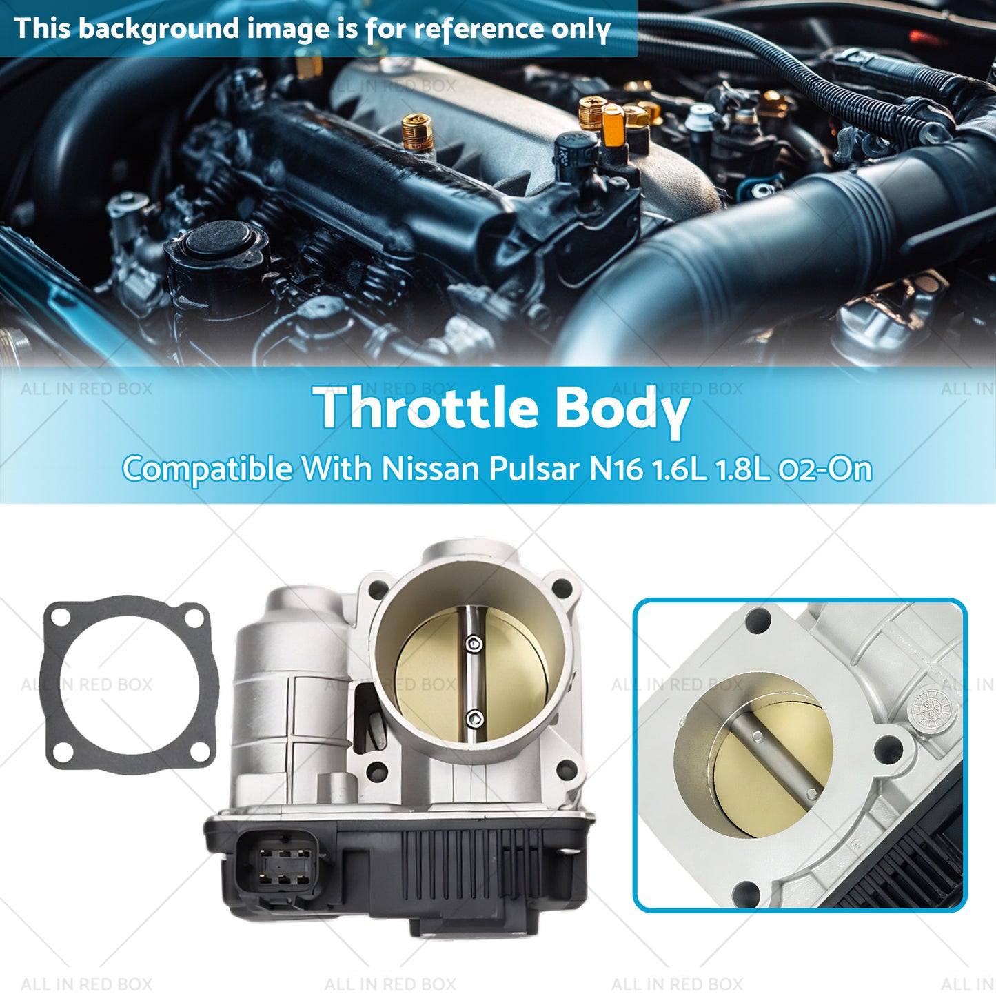 Throttle Body Suitable For Nissan Pulsar N16 Sedan Hatch 1.6L 1.8L 2002-On