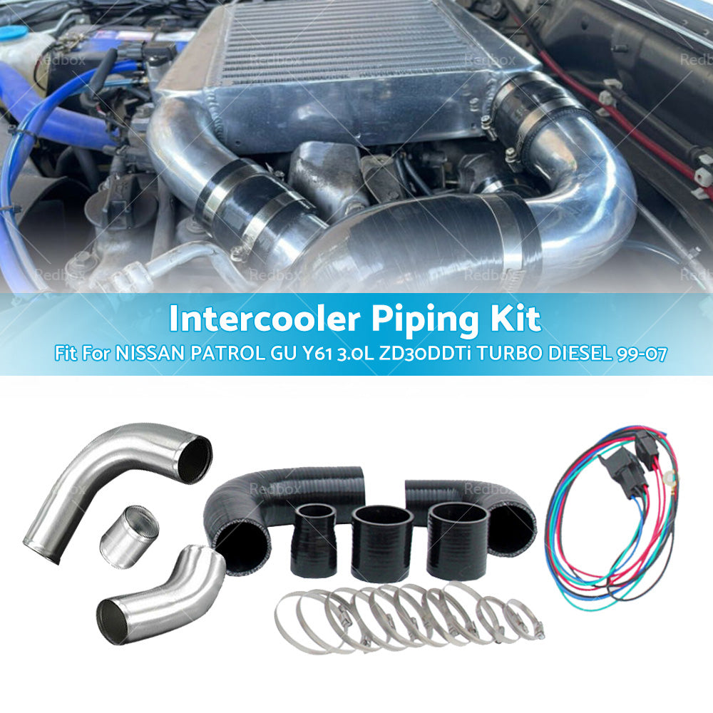 Intercooler Piping Kit For Nissan Patrol GU Y61 3. 0L ZD30DDTi Turbo Diesel 99-07