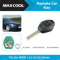 315MHz Remote Car Key w or  Chip ID46-7953 For BMW 3 5 Series X3 X5 CAS2 3 Buttons