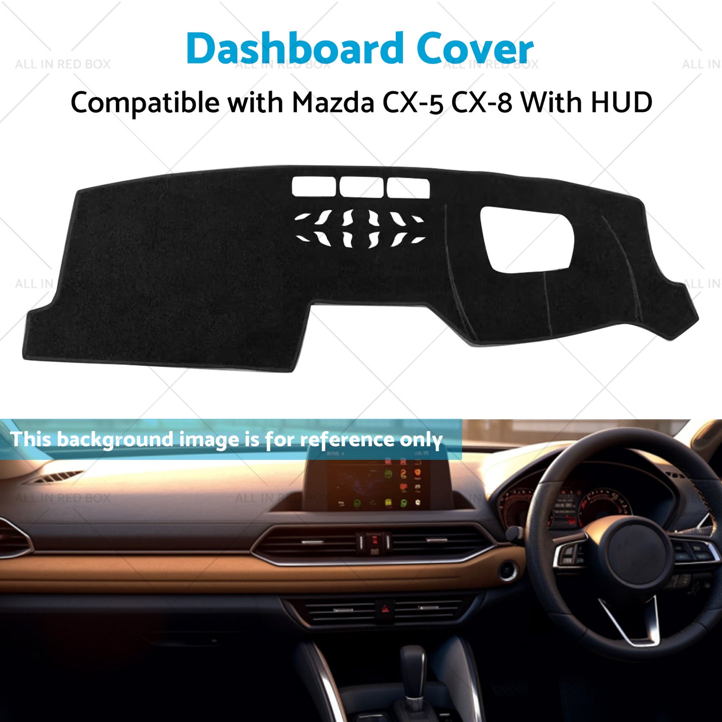 Dash Mat Dashmat Dashboard Cover Suitable For Mazda CX-5 CX-8 With HUD 2017-2022