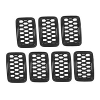 Front Grill Mesh Covers Inserts Suitable for Jeep Grand Cherokee 17-22  Black