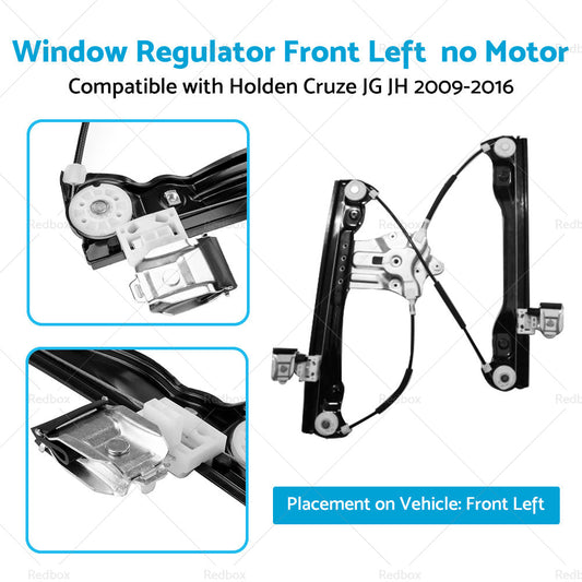 Window Regulator Front Left  no Motor Suitable For Holden Cruze JG JH 2009-2016