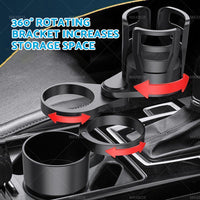 4in1 Adjustable Cup Holder Expander Adapter Base Tray Car Drink Bottle Holder