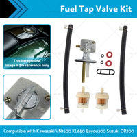 5 16'' Fuel Valve Switch Petcock For Kawasaki VN1500 KL650 Bayou300 Suzuki DR200