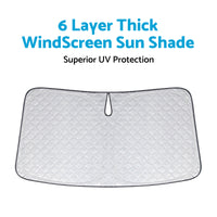 6 Layer Thick WindScreen Sun Shade Suitable For Mazda 3 19- 24 UV Protection