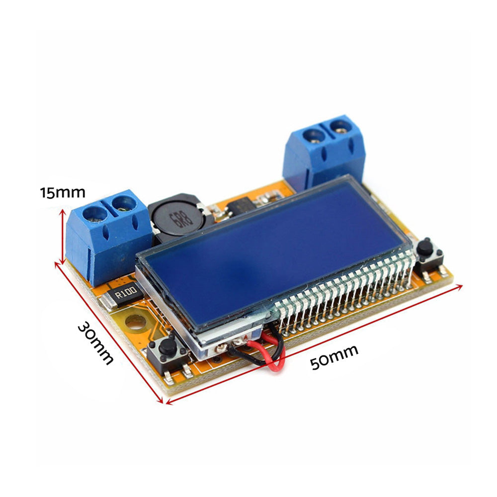 DC-DC Adjustable Buck Converter Step-Down Power Supply Module with LCD and Protective Shell