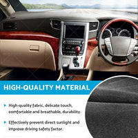 Non-Slip Dash Mat Suitable For Toyota Alphard H20W 2008-2014 Dashboard Cover