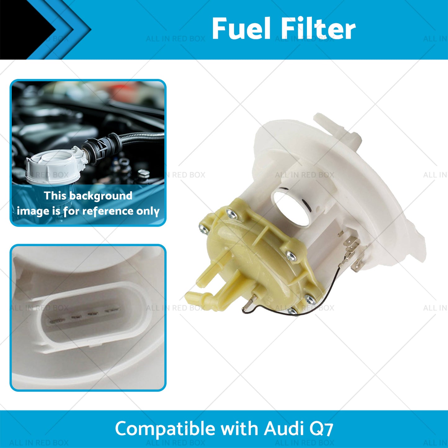 Fuel Filter Suitable for Audi Q7 Base Premium 6 Cyl 3. 6L 2007-2013 7L8919679