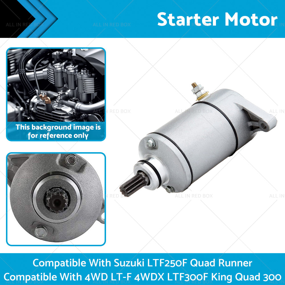 Starter Motor Suitable For Suzuki LTF250F Quad Runner 4WD LT-F LTF300F King 300