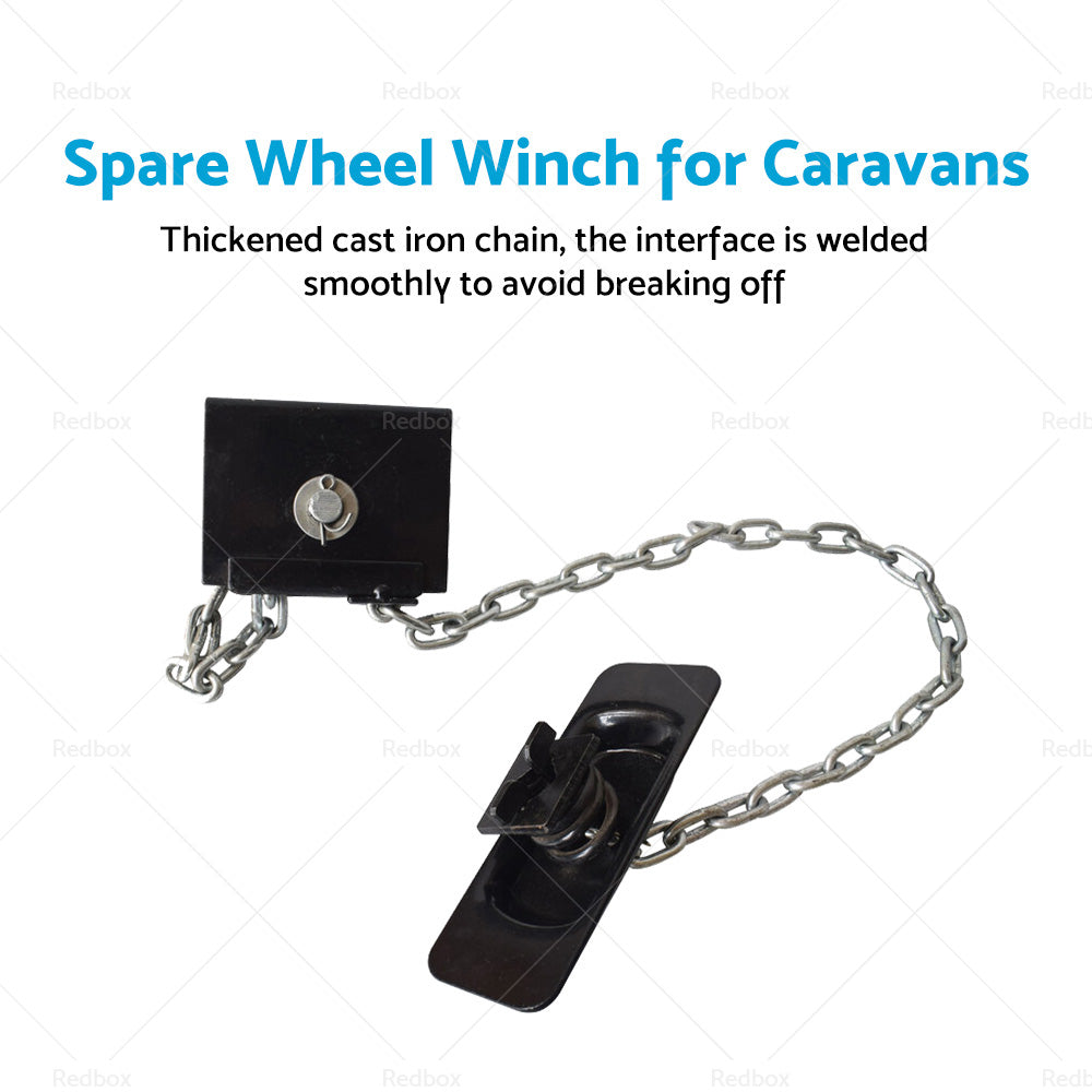 Spare Wheel Tyre Winch Winder Assembly For Caravan with 14 15 16 Inch Wheels