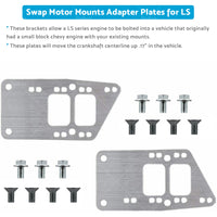 GM LS Engine Conversion Swap Bracket Motor Mount Adapter Plates for Chevy SBC