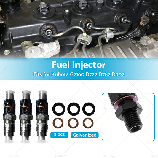 3PCS D722 D782 D902 Fuel Injectors For Kubota BX1860 BX1880 BX2360 16871-53000