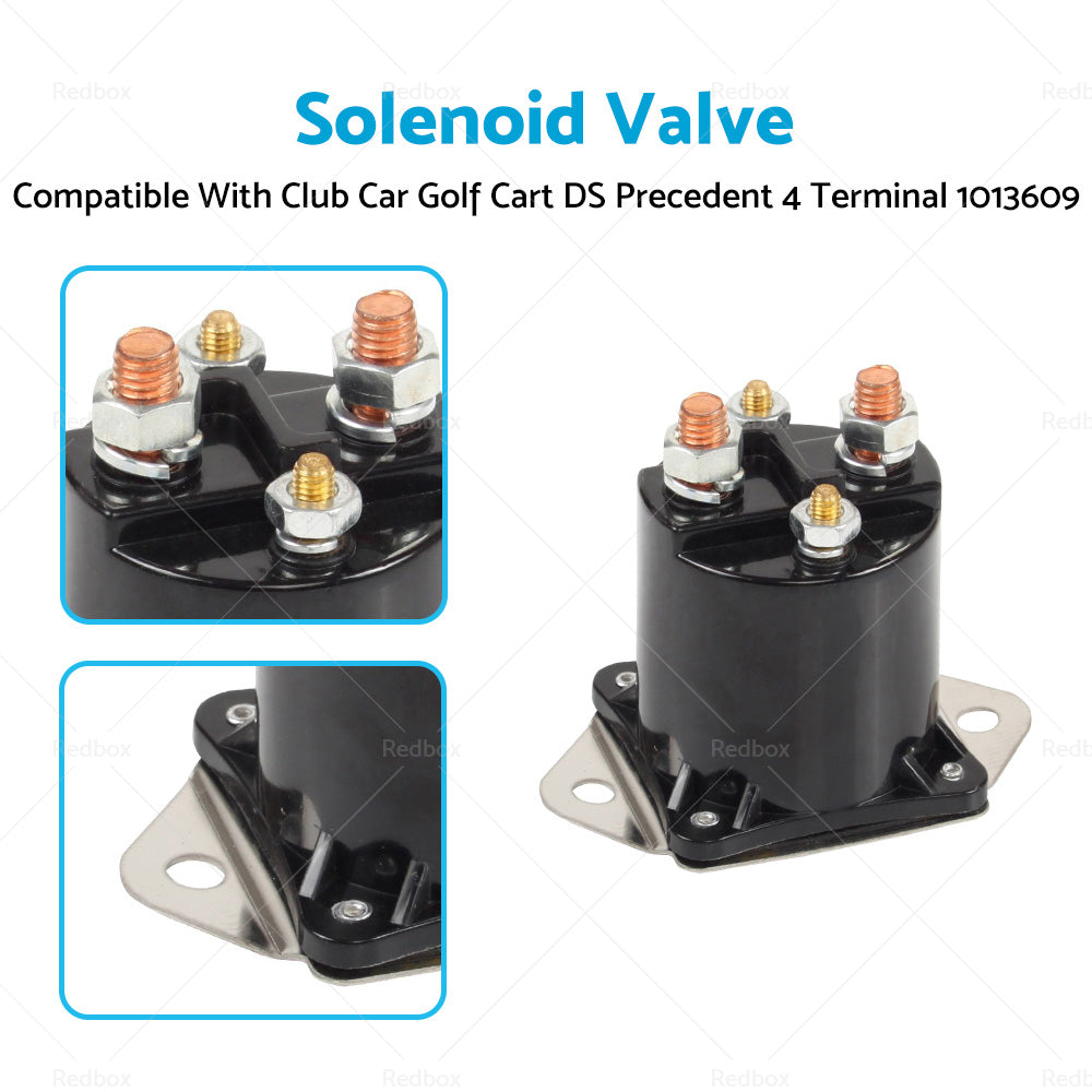 Solenoid Valve Suitable For Club Car Golf Cart 1984 up DS Precedent 4 Terminal