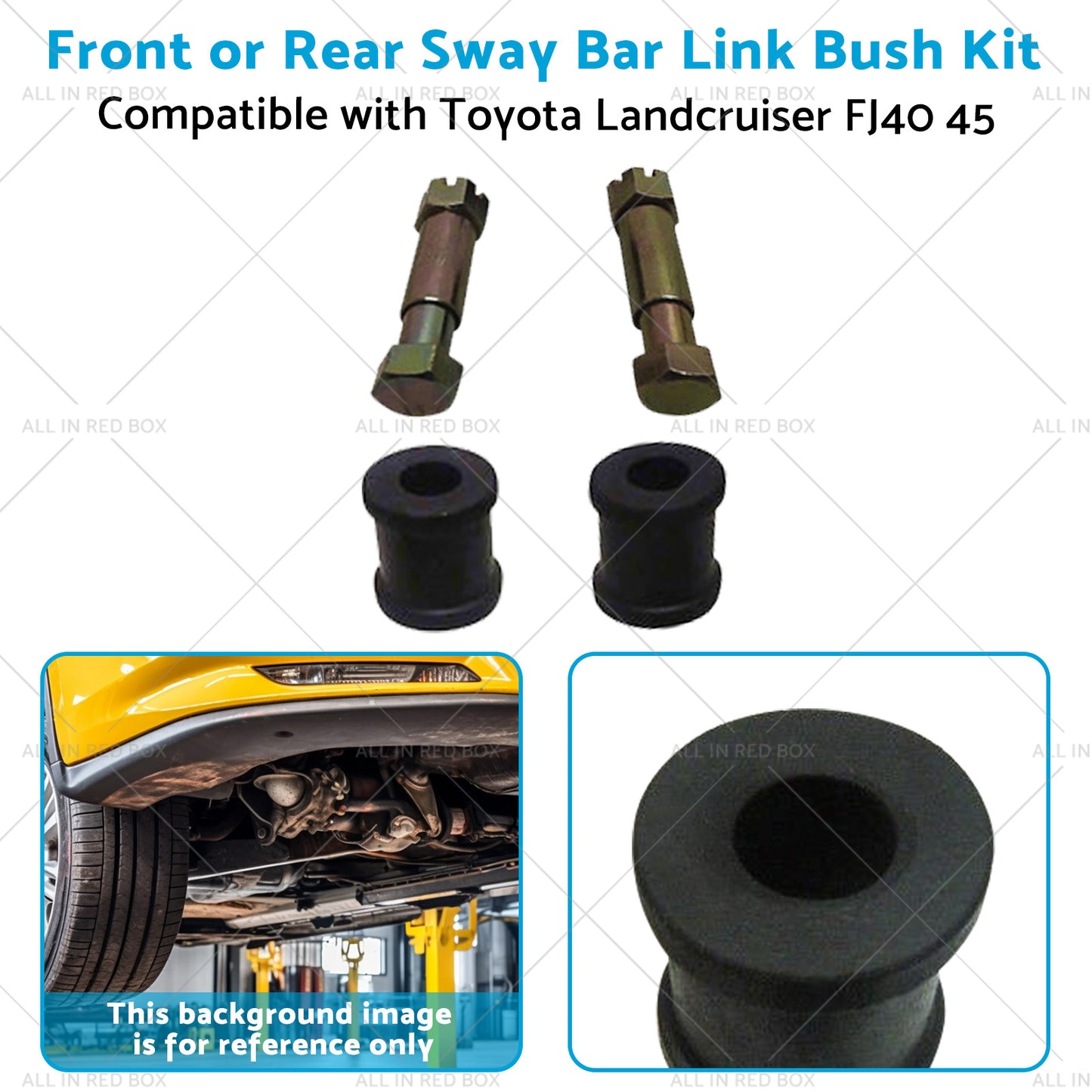 2x Sway Bar Link Bush Front or Rear Suitable for Toyota Landcruiser 45 FJ40