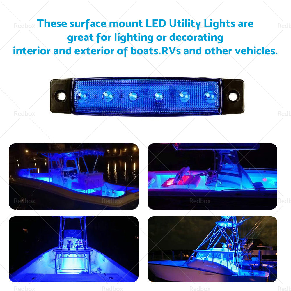 1x For 12V Marine Boat LED Deck Courtesy Lights Waterproof Stern Transom Light