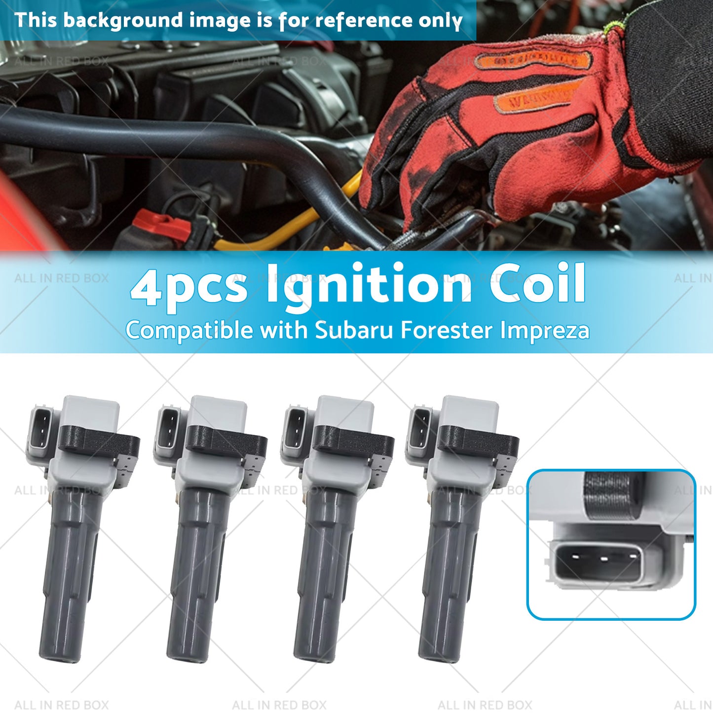 4x 22433-AA421 Ignition Coil Pack Suitable For Subaru Forester Impreza WRX EJ205