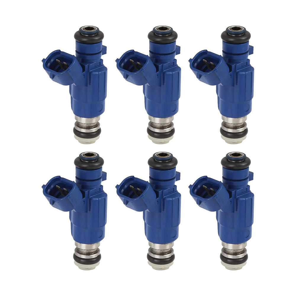 6PCS Fuel Injector Suitable For Nissan Patrol Y61 TB48DE RB25DET 16600-AA500