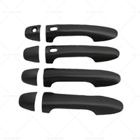 Black Mirror Covers  Door Handles Kit Suitable for Toyota Hilux 2015 - 2023