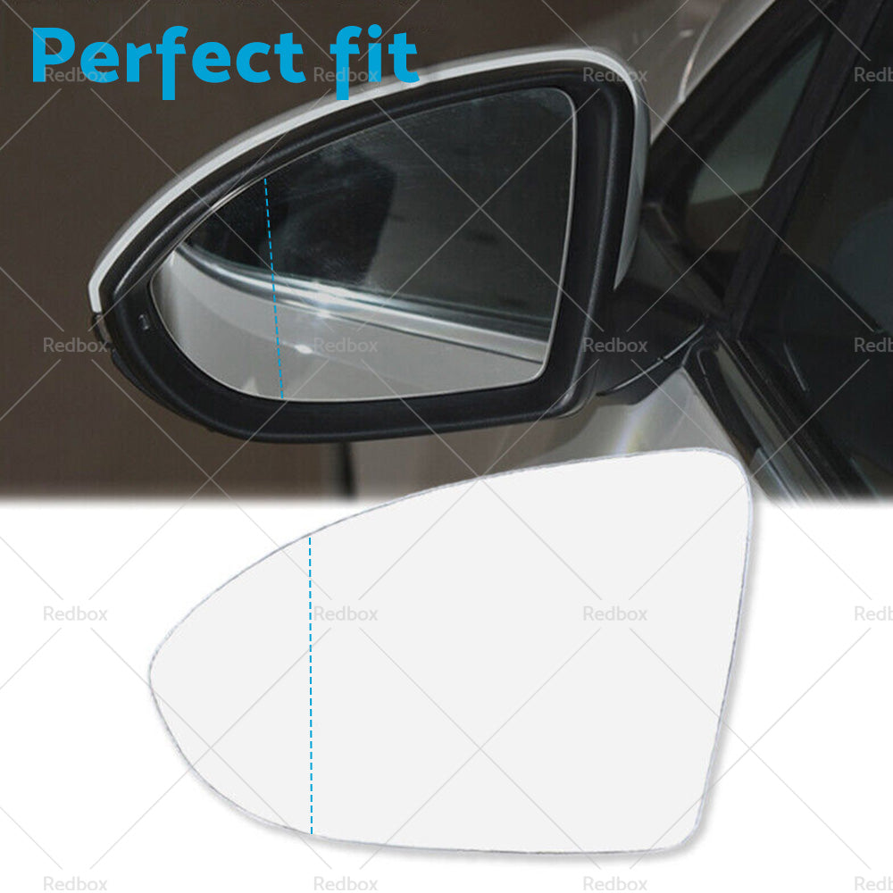 Left Mirror Glass Convex with Heated Plate Suitable for VW GOLF MK7 MK7.5 13-18