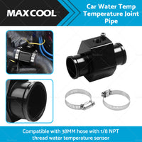 38mm Car Water Temp Temperature Joint Pipe Sensor Gauge Radiator Hose Adapter