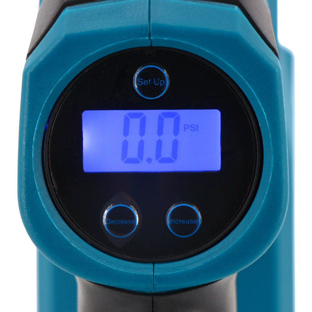 Cordless Digital Tyre Inflator Pump With LED Suitable For Makita 18V Battery
