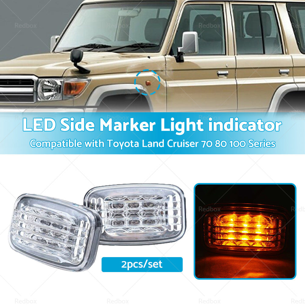 LED Side Marker Light indicator Suitable ForToyota Land Cruiser 70 80 100 Series