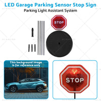 1x LED Garage Parking Sensor Stop Sign - Smart Parking Light Assistant System