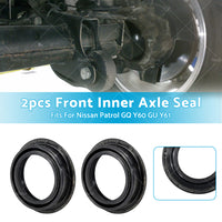 2PCS Front Inner Axle Seal Suitable For Nissan Patrol GQ Y60 GU Y61