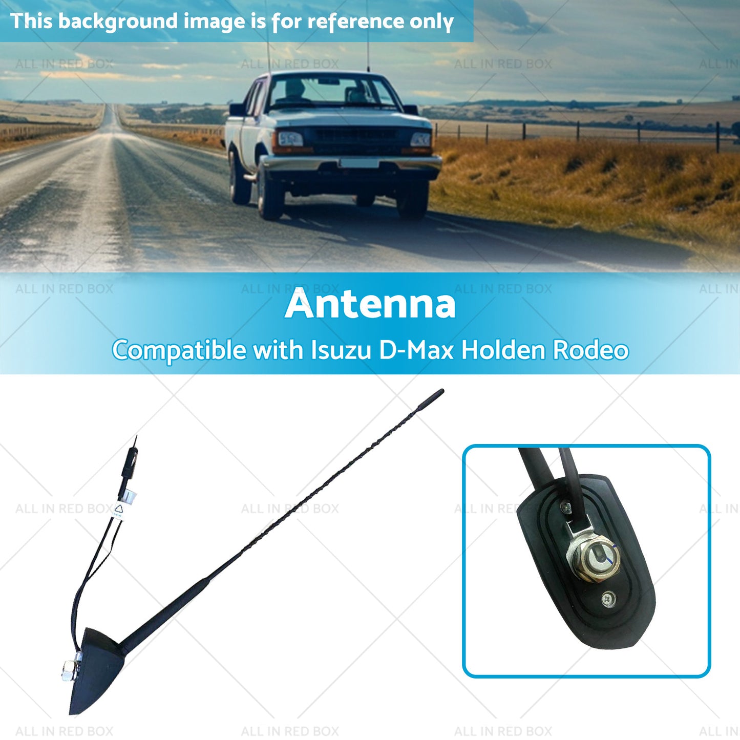 8-98053048-0 FM AM Radio Aerial Antenna Roof Suitable for Isuzu D-Max Dmax MUX