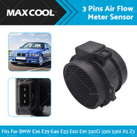 Air Flow Meter MAF Sensor Fit for BMW E36 E39 E46 E53 E60 E91 X5 Z3 5WK96132Z
