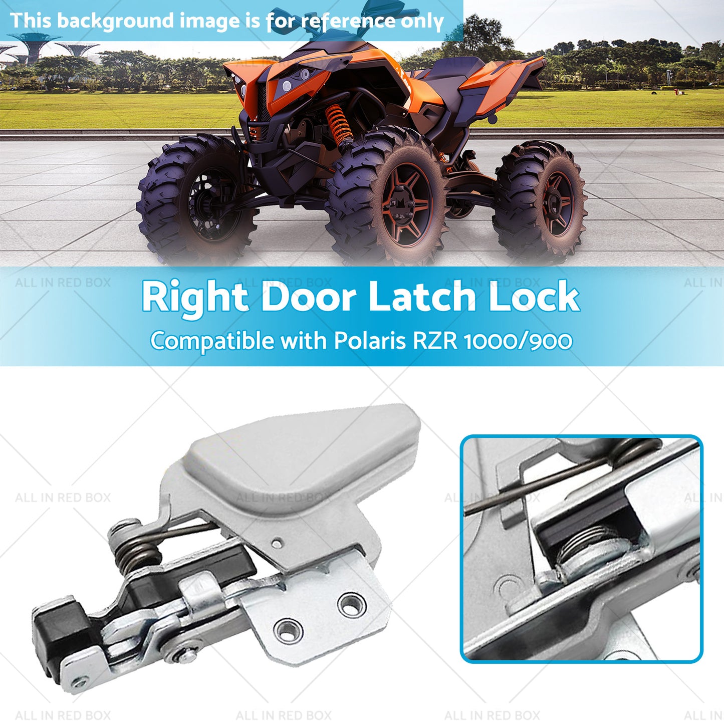 Door Latch Lock Right Suitablefor Polaris RZR 1000 or 900 15-Up RZR Turbo or RS1 16-21