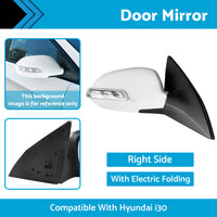 {{ Right Side Door Mirror With Electric Folding Suitable For Hyundai i30 2007-2012 }} - Buy Car Parts Online at {{ Kaka Auto Parts }}.