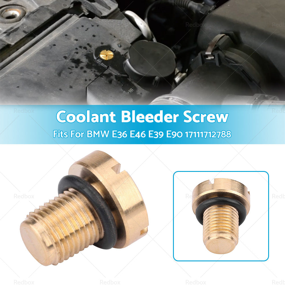 Vent Screw Brass Radiator Coolant Bleed Screw ForBMW E36 E46 E39 E90 17111712788