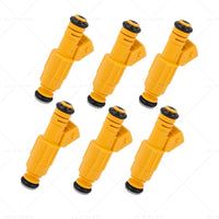 6PCS Fuel Injector Suitable for Jeep Cherokee Grand Cherokee Wrangler 0280155710