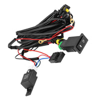 Harness Kit 12V Car LED Fog Light On Off Switch Wiring Harness Fuse Relay Kit