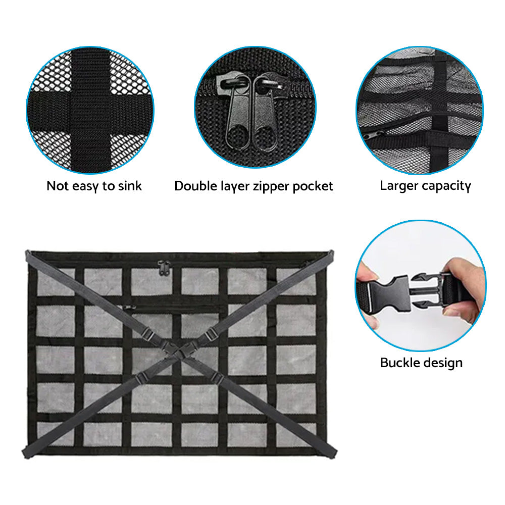 Universal Car Ceiling Storage Net Suitable For Car Roof Cargo ¡§C Mesh Storage Bag for Campervan
