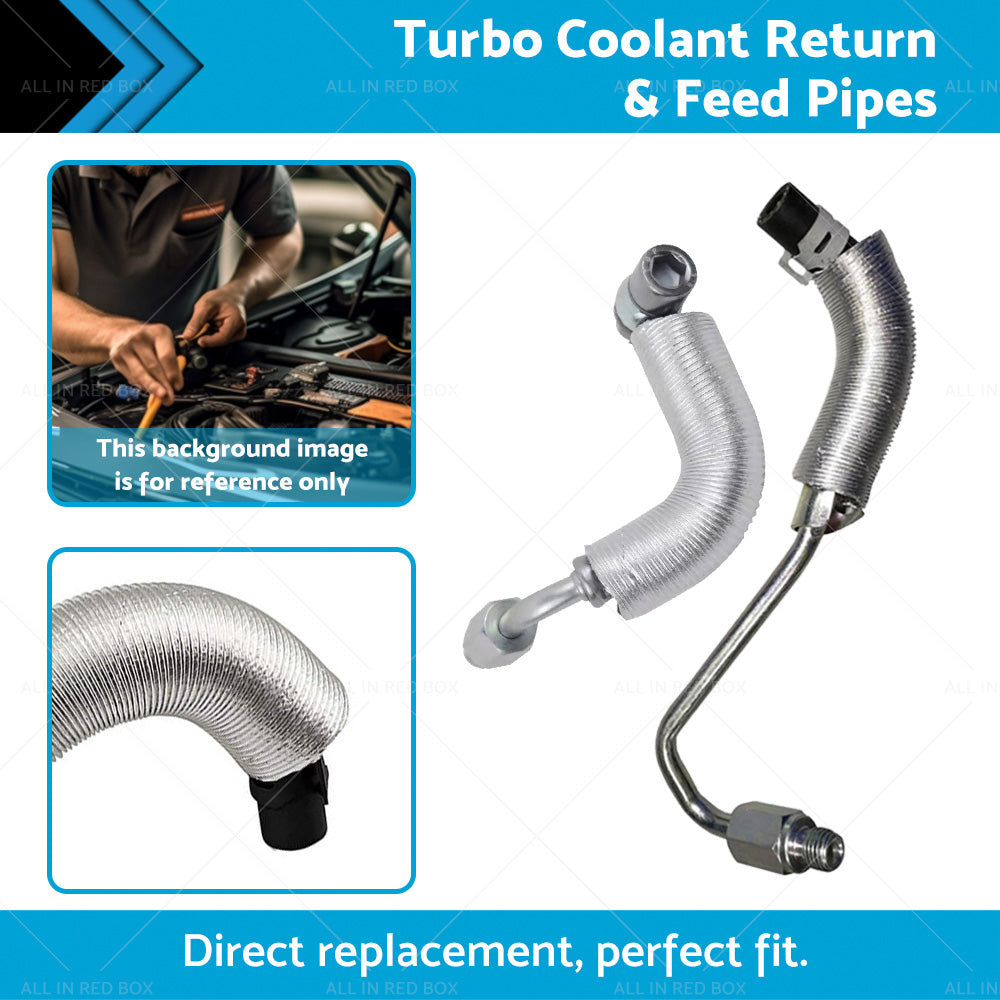 Turbo Coolant Return  and  Feed Pipes Suitable For Holden TM Barina Cruze 1. 4L LUJ