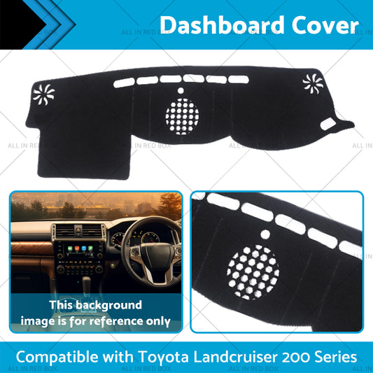 Dash Mat Suitable for Toyota Landcruiser 200 Series ,Series 3 VX GXL 2015-2021