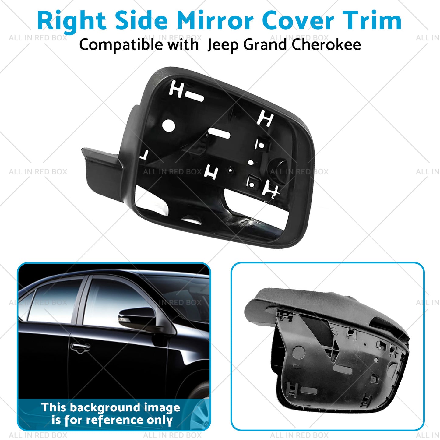 Right Side Mirror Cover Trim Frame Suitable for Jeep Grand CherokeeWK 2010-on