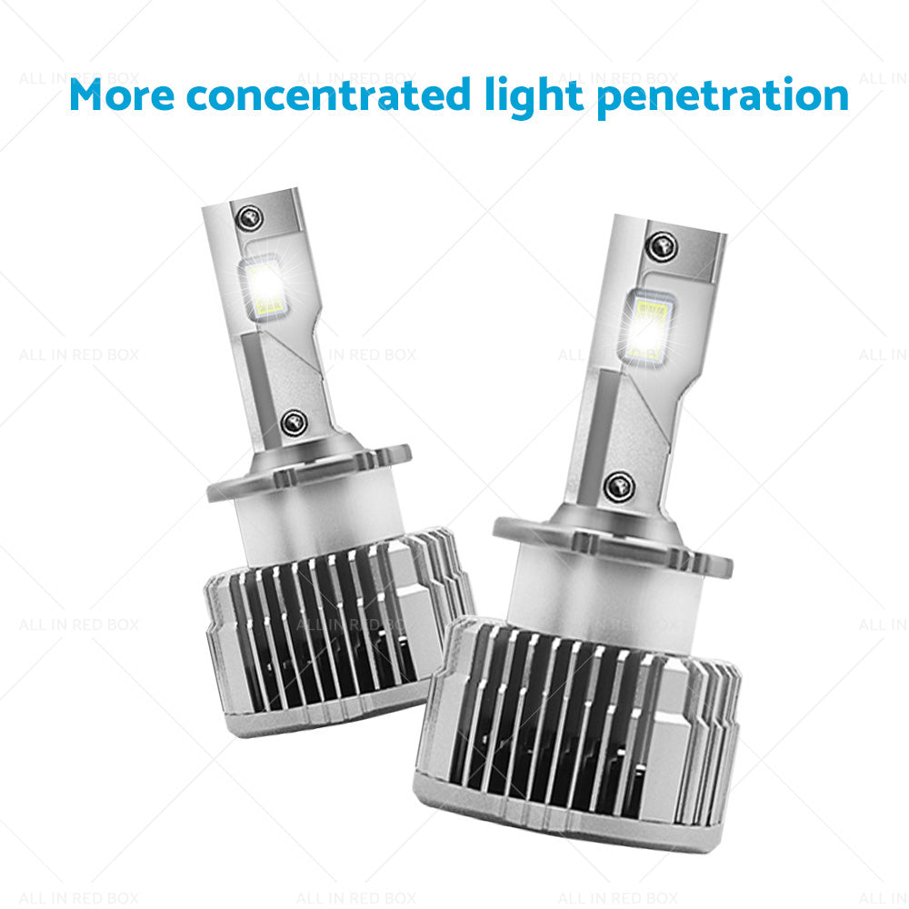 2PCS D4S LED Headlight Bulb Replace HID Xenon White 90W 6000K Conversion Kit