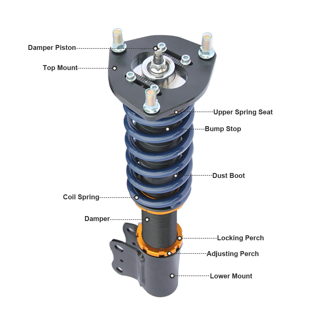 36 Ways Shock Absorbe Coil Suspension Suitable For Honda S2000 Roadster AP 00-09